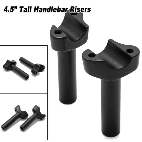 Black handlebars risers - black,