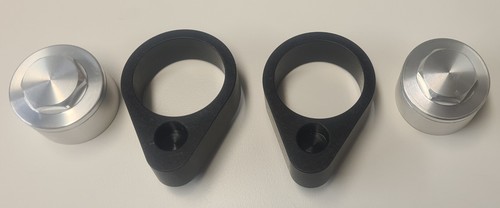 Black handle bar - black, risers