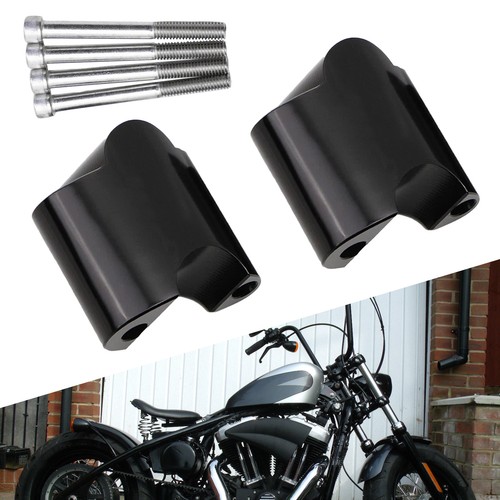 Black handlebar riser - handlebar, risers