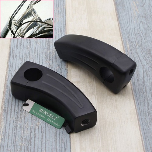 Inch black handlebar risers - 1,