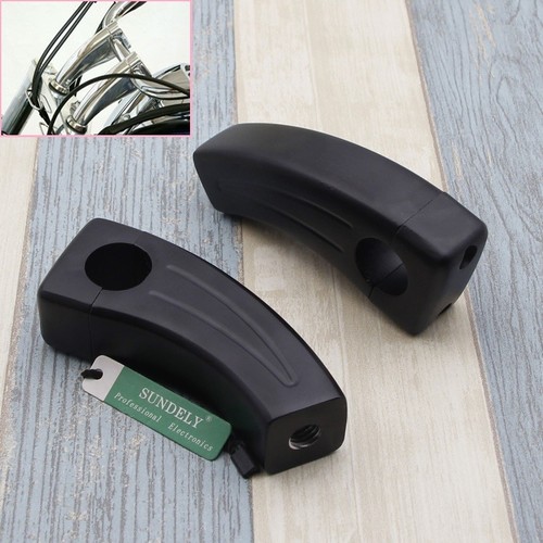 Black handlebar risers - handlebar,