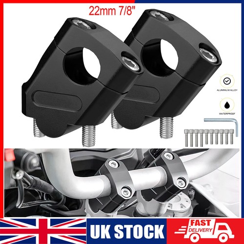 Black 22mm handlebar bar - black, 7/8"